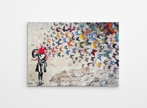 Платно за стена WY51 Multicolour 70x100 cm - Img 2