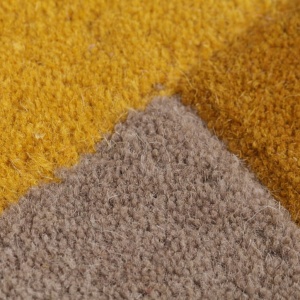 Пътека Collage Жълт Охра/Естествен 60X230 см, Flair Rugs - Img 4