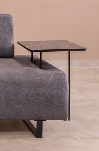 Разтегателен диван за 3 места Infinity Антрацит 220x90x80 см - Img 2
