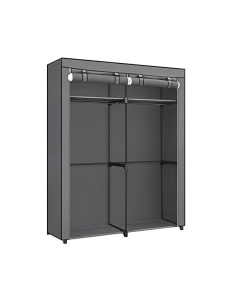 Сгъваем шкаф, Songmics, 43 x 140 x 174 см, Сив, RYG02GY, Текстил