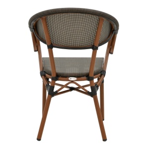 Стол за градина Исая Черен 57x57x83 см - Img 5