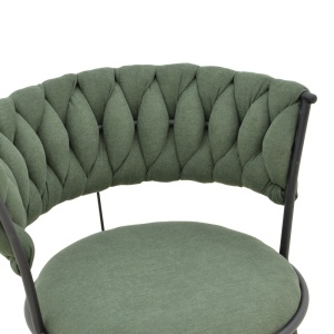 Стол с подлакътници Alkia I Kaki 57x58,5x72 см - Img 6