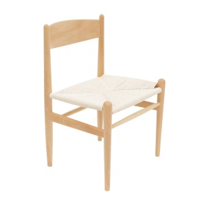 Стол Conan от букова дървесина със седалка от естествено въже 52x46x78 cm