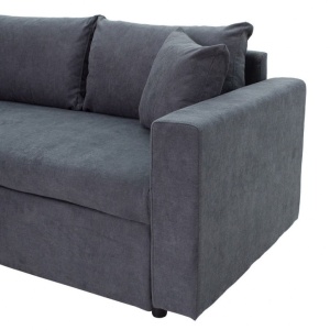 Ъглов диван Лилиан антрацит 225x148x81 см - Img 9