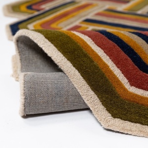 Covor Lattice Shaped Wool Teracota 160x230 cm - Img 2