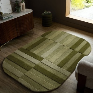 Covor oval Eldon Verde 200x290 cm