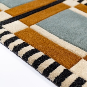 Covor Quadro Wool Multicolor 160x230 cm - Img 4