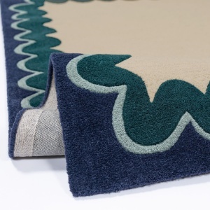 Covor Wiggle Wool Turcoaz 200x290 cm - Img 2