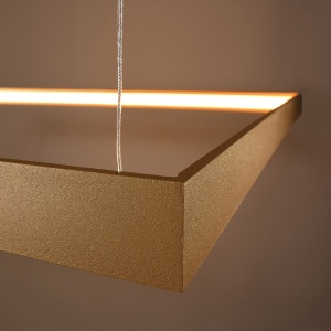 LED полилей 3000K, Nelya, златист, 80x80x150 см - Img 5