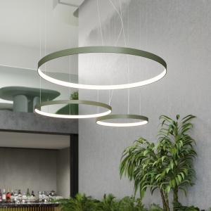LED полилей 3000K, Rio 3, маслинено зелен, 110x110x150 см - Img 12