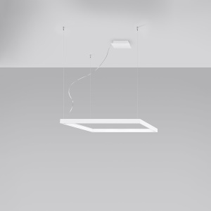 LED полилей 4000K, Nelya, бял, 80x80x150 см - Img 2