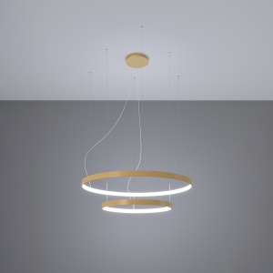LED полилей 4000K, Rio 55x78, златист, 78x78x150 см - Img 3