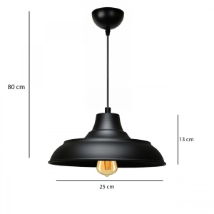 Lustra AYD-3520 Черно 25x13x80 cm - Img 3
