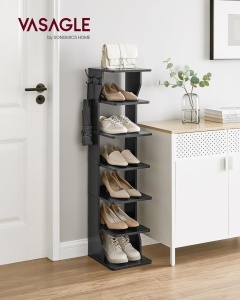 Pantofar Vasagle Black 26.4x30x110.4 cm - Img 6