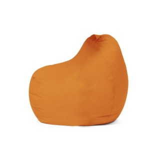 Premium Градински фотьойл с пуф Orange 60x60x25 cm - Img 8