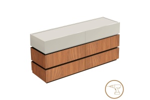 Sonlen скрин от MDF орех орех бежов 120x40x72 cm
