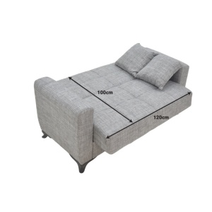 Двуместен диван с място за съхранение Modesto Pako Pako World Светлокафяв 155x85x80 cm - Img 5