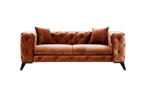 Диван с 2 места Como Orange 197x73x90 cm - Img 5