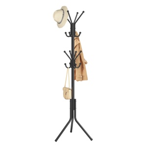 Закачалка тип дърво, Alan, Songmics, черна, 48x43x175 см