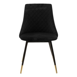 Кадифен стол Giselle Giselle Pako World Black 52x51x82 cm - Img 4