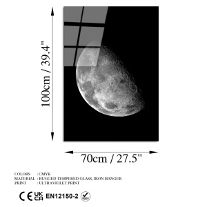 Картина от закалено стъкло с UV защита Многоцветна 70x100 см - Img 8