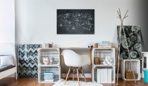 Картина от корк - Пътуването разширява ума [Карта от корк] 90x60 см - Img 2