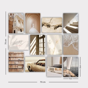 Картина 12 части 12MDF41YS Многоцветна 20x15x3mm - Img 2