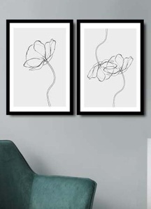 Картина 2 части Мултиколор 36x51 см