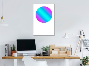 Картина - Circle Gradient (1 част) Вертикална 40x60 см - Img 2