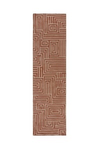 Килим пътека, Kylo Circular Knit Flair Rugs, теракота, 80x300 см - Img 2