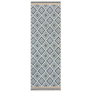 Килим Zia Trellis Outdoor Blue 80x230 cm, Flair Rugs - Img 5