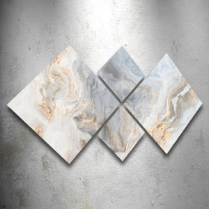 Комплект картини от платно (4 броя) 4MDF1188290827 Многоцветен 60x115 cm - Img 2