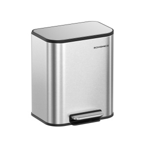 Кош за боклук Songmics Сив 36.6x30x42.5 см