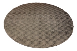 Кръгъл килим Diamond Cut сив 120x120 см - Img 6