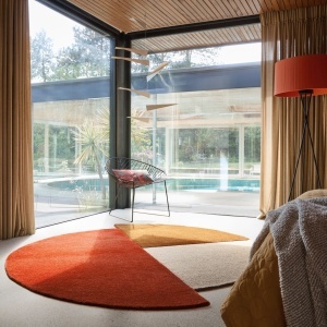 Кръгъл килим, Mia Segment Flair Rugs, керемиден, 150x150 см