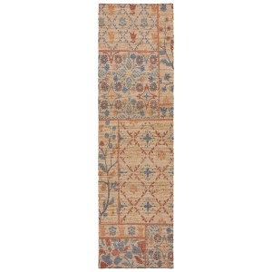 Кръстосан килим Nadya Taylor Patch Blue 60X230 cm, Flair Rugs - Img 2