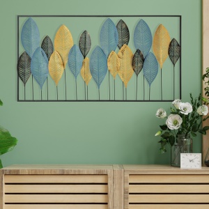 Метална картина Zevahir Многоцветна 115x3x60 см - Img 4