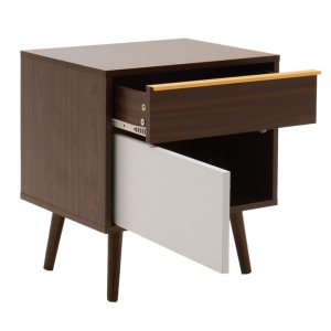 Нощно шкафче Настия Тъмен орех 48x39x53 см - Img 3