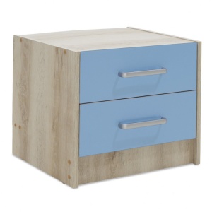 Нощно шкафче Looney Синьо 47.5x40.5x40.5 см - Img 1