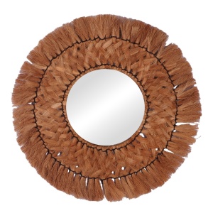 Огледало Ailan Boho Pako World Natural 60x60x8 cm