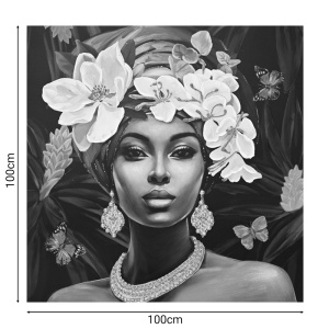 Платно за стена Beauty 80x3x80 cm - Img 2
