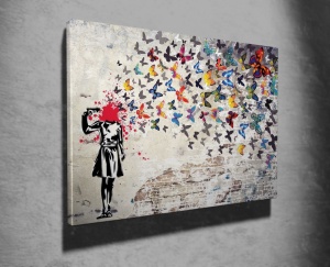 Платно за стена WY51 Multicolour 70x100 cm - Img 3