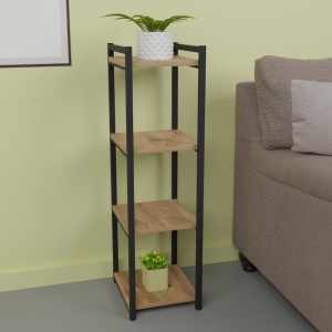 Подова етажерка Harvey Harvey Pako World Natural 33x28x100 cm - Img 2