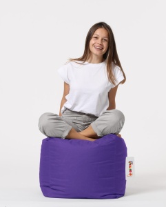 Пуф табуретка за градина Square Violet 45x45x45 см - Img 2