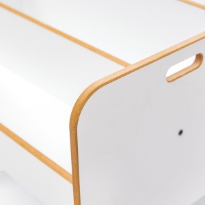 Рафт Dovere бял MDF 56x34x44 cm - Img 4