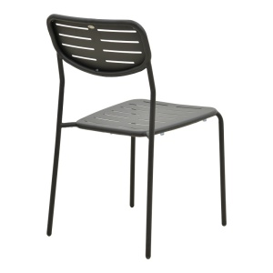 Стифиращ се градински стол, Deraby, черен, 45.5x52.5x83 см - Img 3