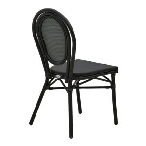 Стол за градина Nacia Черен 45x59x85 см - Img 2