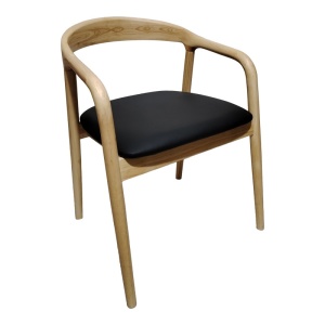 Стол с подлакътници Hogie Natural 61x60x76 cm