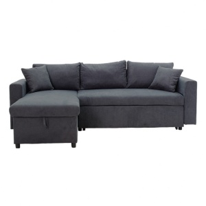 Ъглов диван Лилиан антрацит 225x148x81 см - Img 5