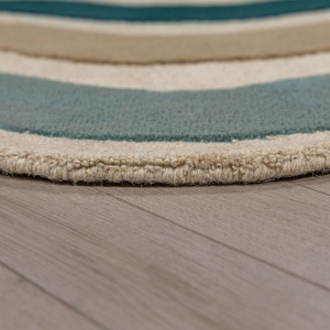 Covor Cascade Wool Albastru 200x290 cm - Img 5